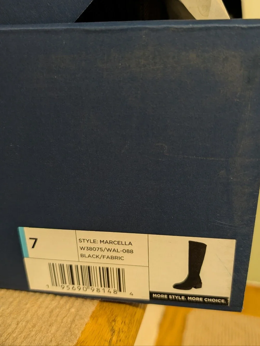 Women's Tall Black Suede Block Heel Boot | Size 7